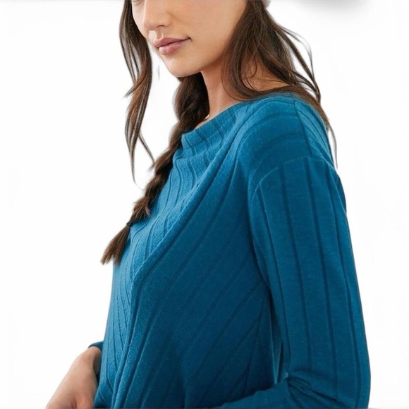 NWT Anthropologie Maeve Devine Tunic Top - Blue XS - Picture 3 of 9